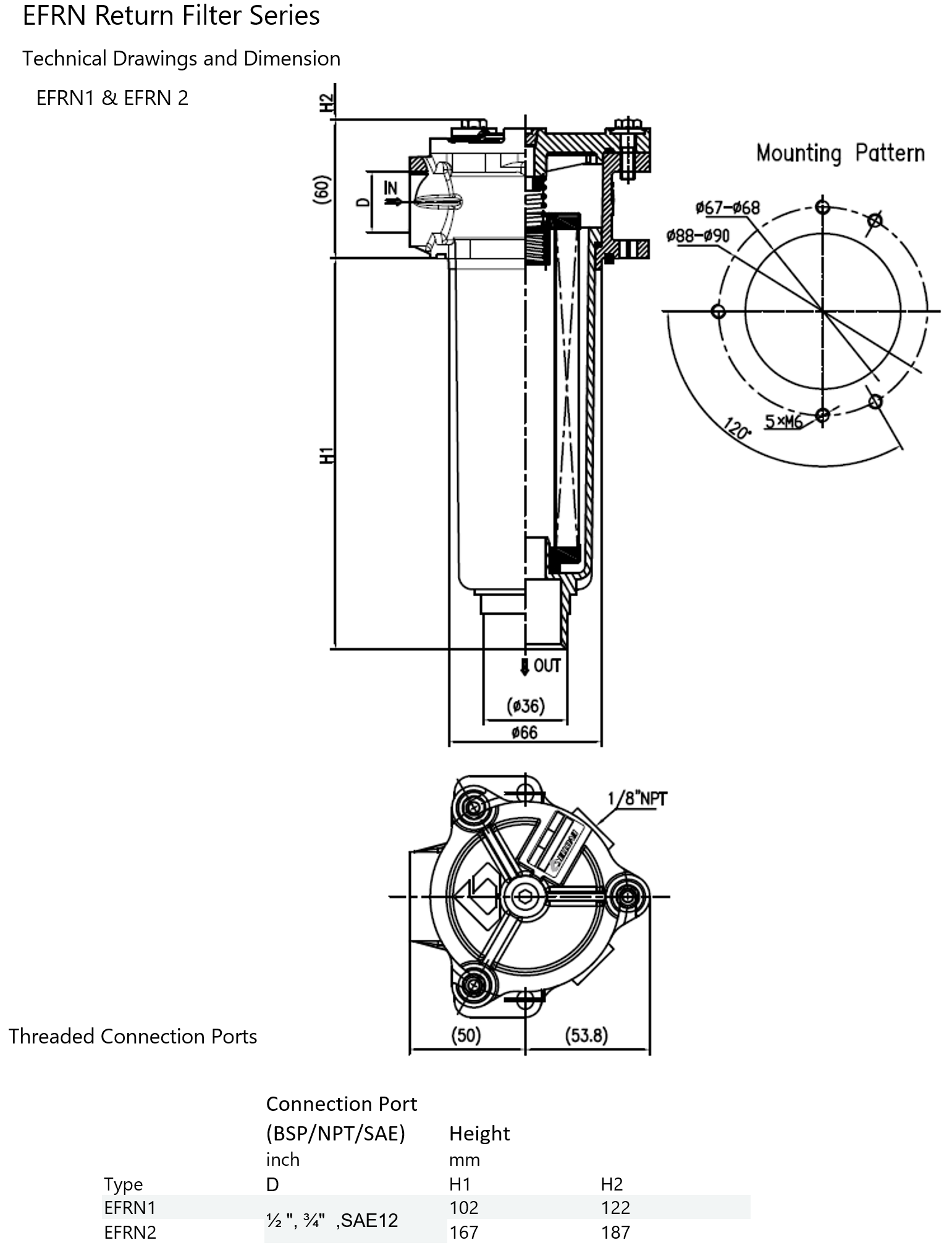 EVOTEK suction filter drawings